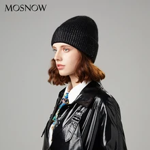 Женские шапки бини, зимние шапки для женщин из кроличьей шерсти, повседневные осенние вязаные шапочки для девочек, новинка, модная Высококачественная мягкая шапка