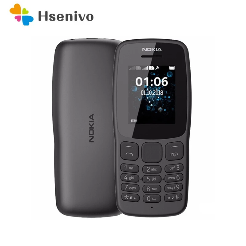 Nokia 106 (2018)Refurbished-Original Nokia 106 Phone Dual card  refurbished Black Phone iphone se refurbished