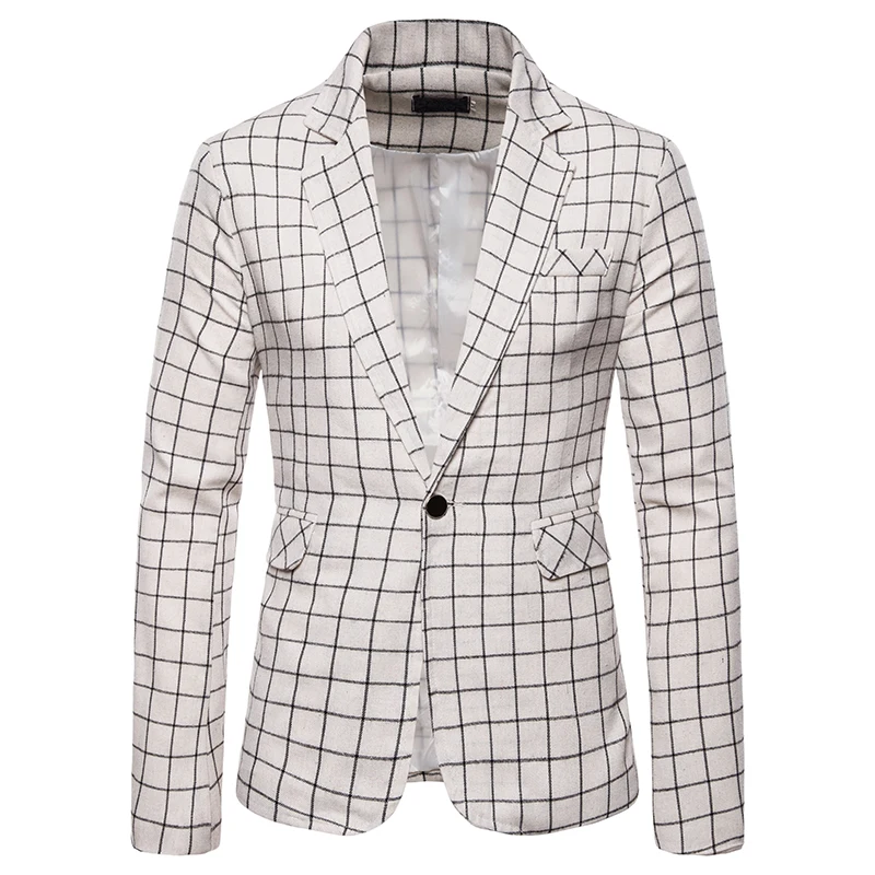 New Brand Blazers Men Jacket Fashion Slim Casual Coats Handsome Masculino Business Jackets Suits Herringbone Men's Blazers Tops blazer suit