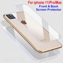 Передняя Задняя Защитная пленка для экрана iphone X XS 11 Pro Max XR 6s 7 8 Plus защитное стекло на iphone XS 11 Pro макс. закаленное стекло