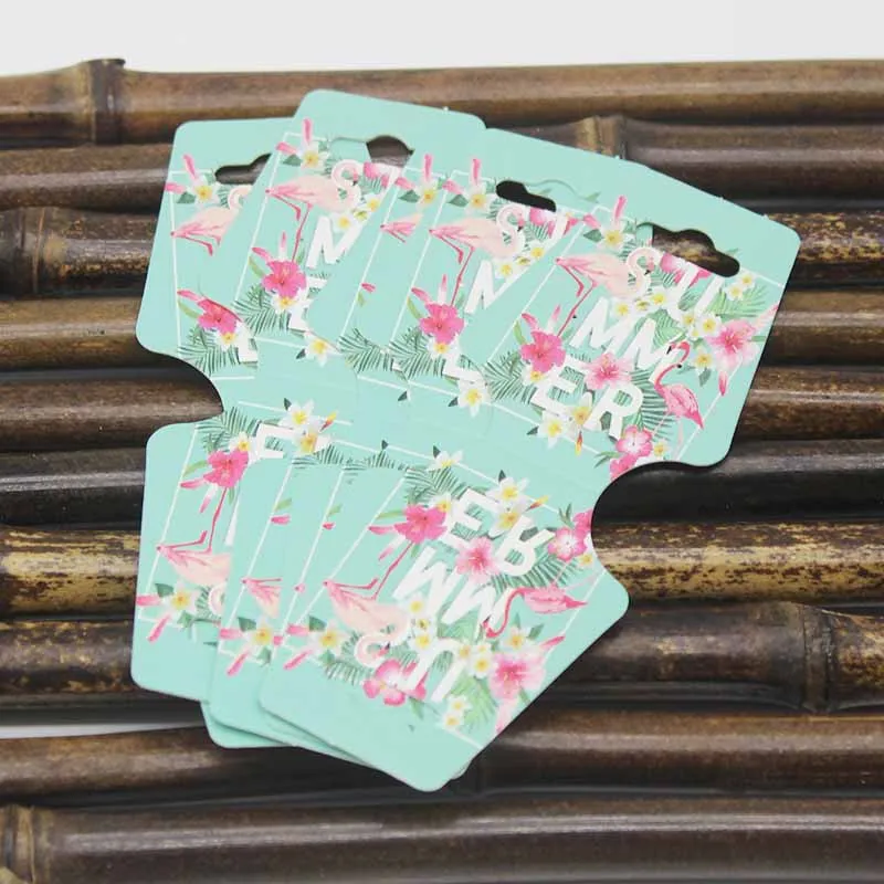50pc jewelry card+50fold sticker per lot Earrings and Necklace Display Cards DIY Handmade jewerly necklace set tag card