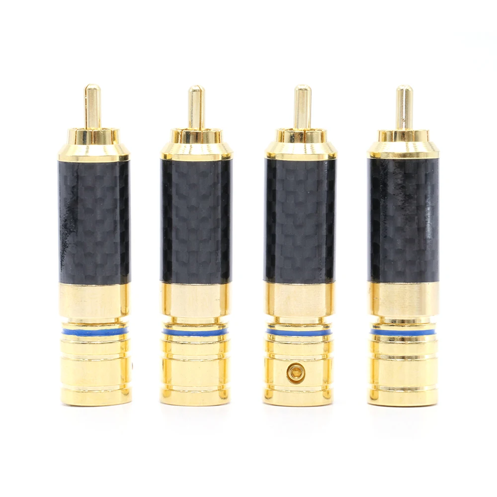 Acrolink cf-102 (g) Позолоченные RCA Plug углеродного Волокно для Межкомпонентный кабель