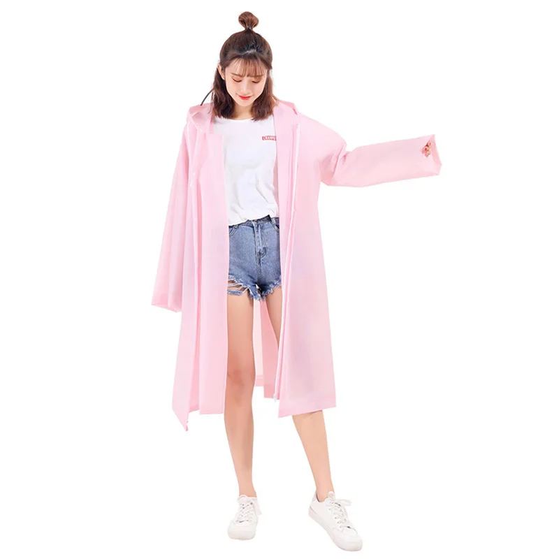 pink Модный Плащ для взрослых 3 в 1 для женщин мужчин с капюшоном мотоцикл Дождевик Пончо Пешие прогулки Рыбалка дождевик для женщин мужчин - Цвет: pink