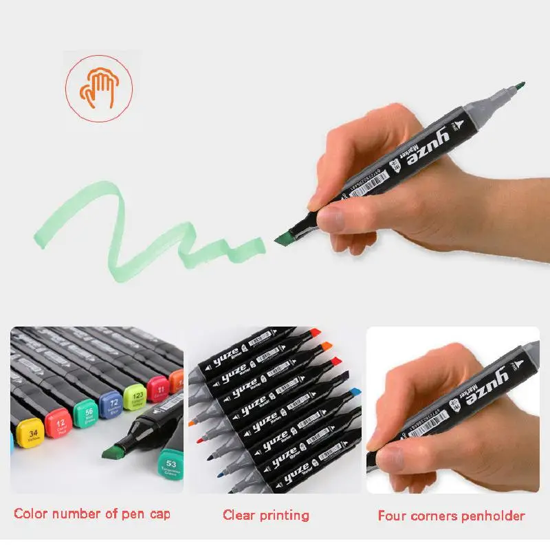 Ручка с мультяшным рисунком для учеников двойная ручка начинающих начальной и