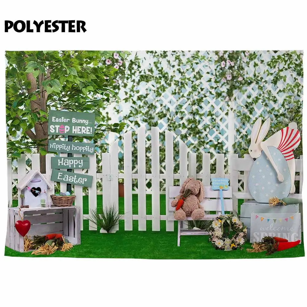 Funnytree backdrop photo spring tree Fence grass Nature landscape  photography photocall photo shoot photozone prop photophone