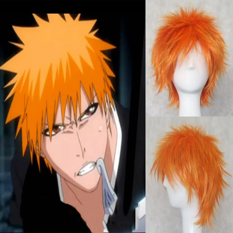 COSSUN японский аниме отбеливатель Kurosaki ichigo парик Косплей Костюм Хэллоуин| |