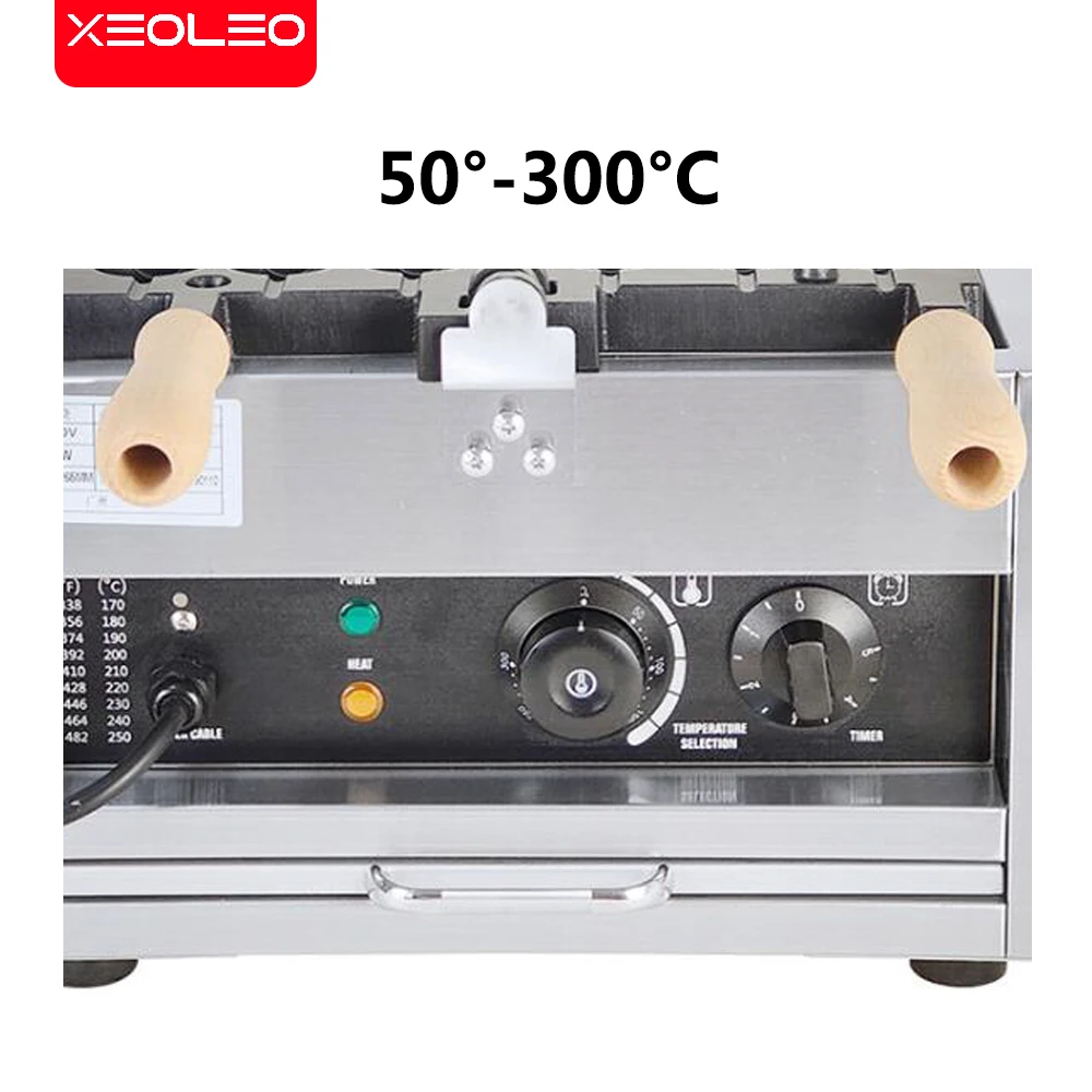 XEOLEO Candied Haws Electric Waffle Maker 1400W Skewers Waffle Machine Hairy Eggs Baker
