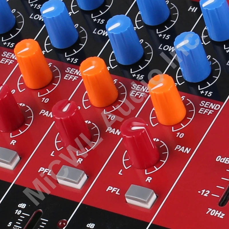Red color EFX4 4 Channel Bluetooth Mixer Sound