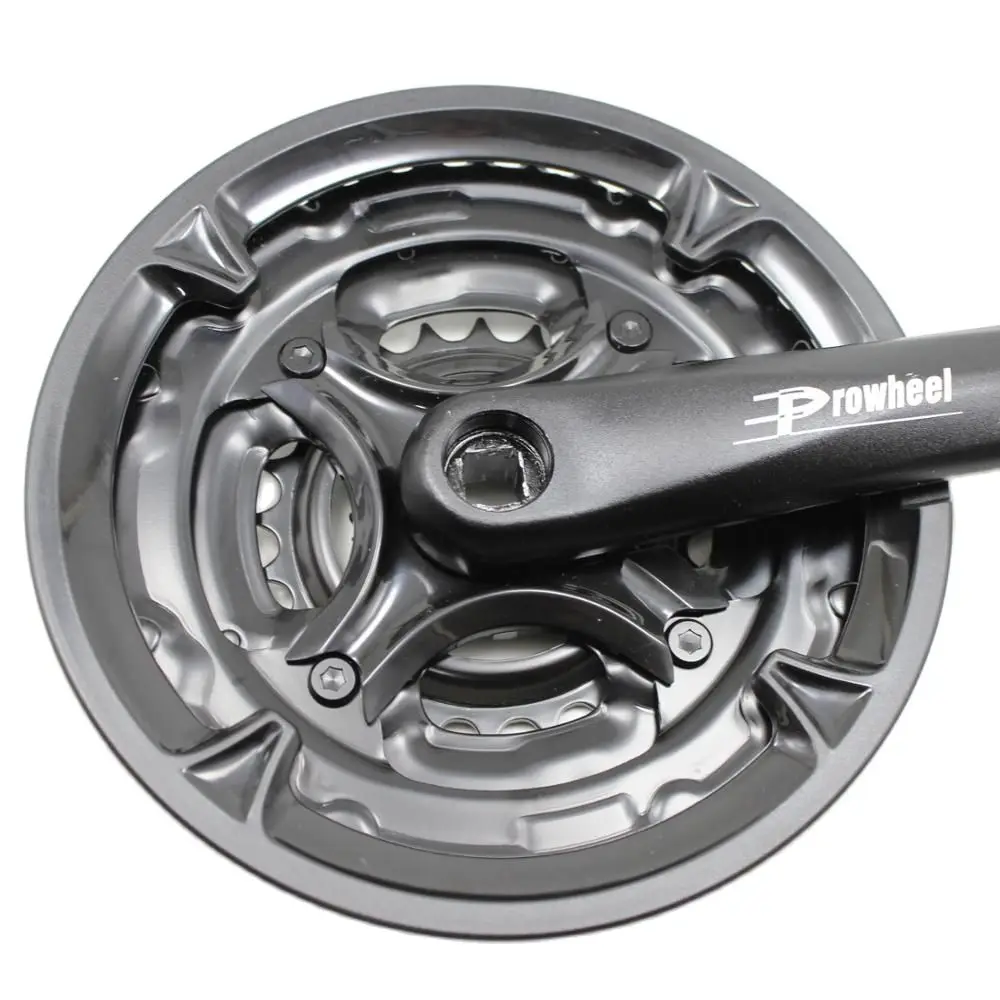 PROWHEEL 7/8/9 скоростной набор кривошипов для MTB велосипеда 24/34/42T 170 мм Полый зуб