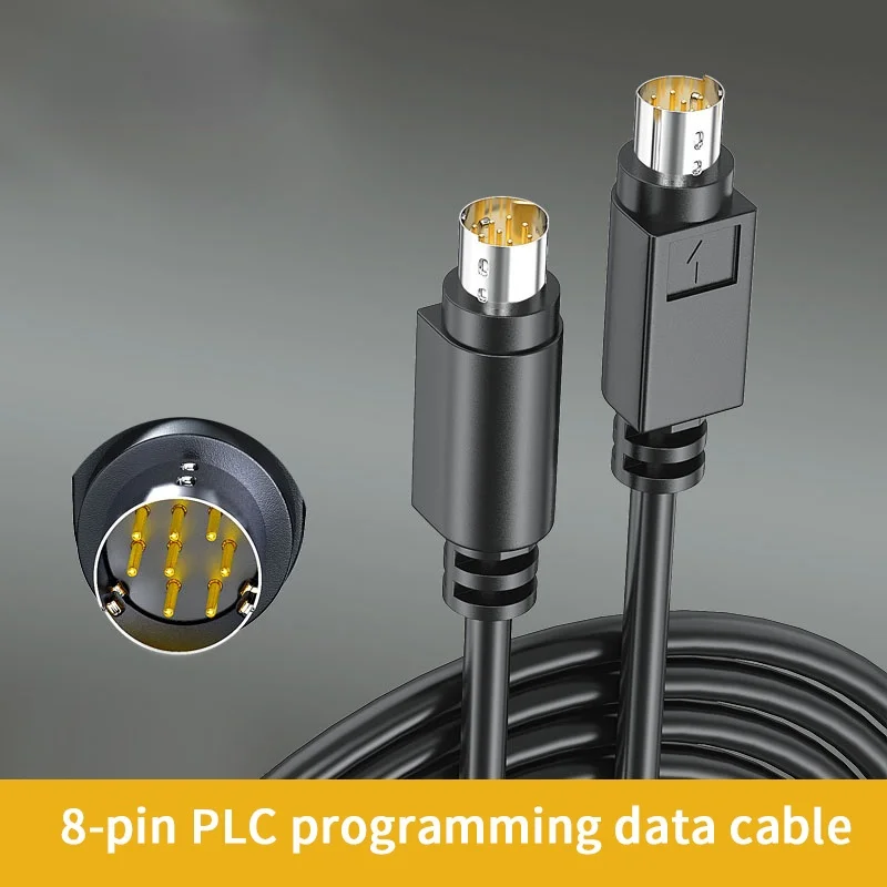 

MD8 PLC Cable Male To Male S Terminal Male To Female Wire Round Head 8 Pin Pure Copper Data Communication Line