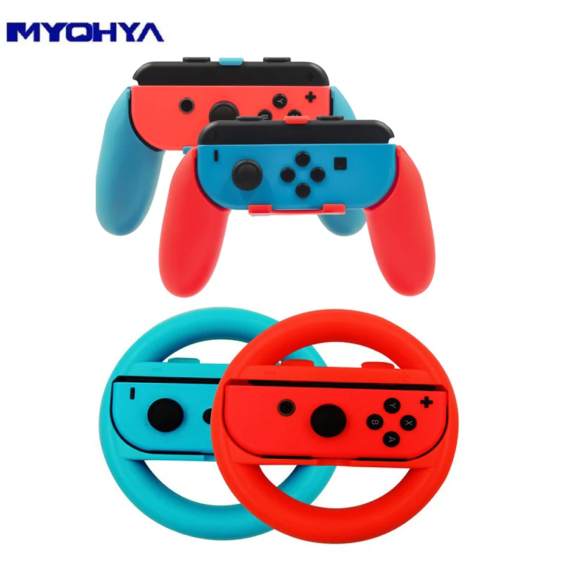 2 pieces/set Steering Wheel or Game Controller Handle Kit for Nintendo Switch Joy Con