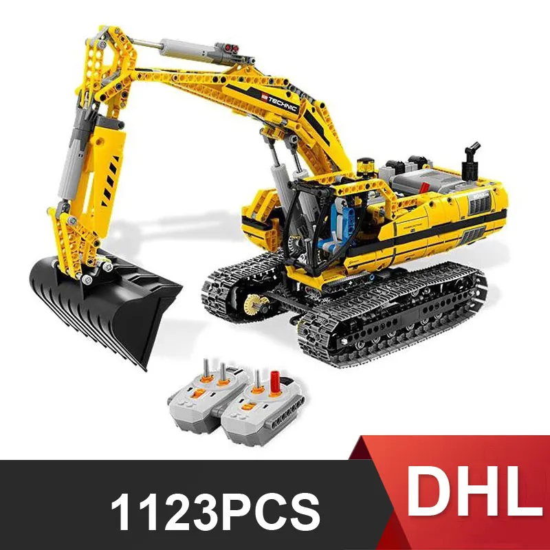 

8043 technic series excavator Model Building blocks Bricks Compatible Toy Christmas Gift 20007 1123pcs