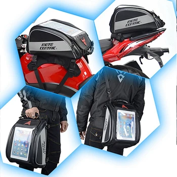 

MOTOCENTRIC Waterproof Motorcycle Bag Motorcycle Backpack Tank Bag Carbon Fiber Moto Motorbike Helmet Bags Travel Luggage