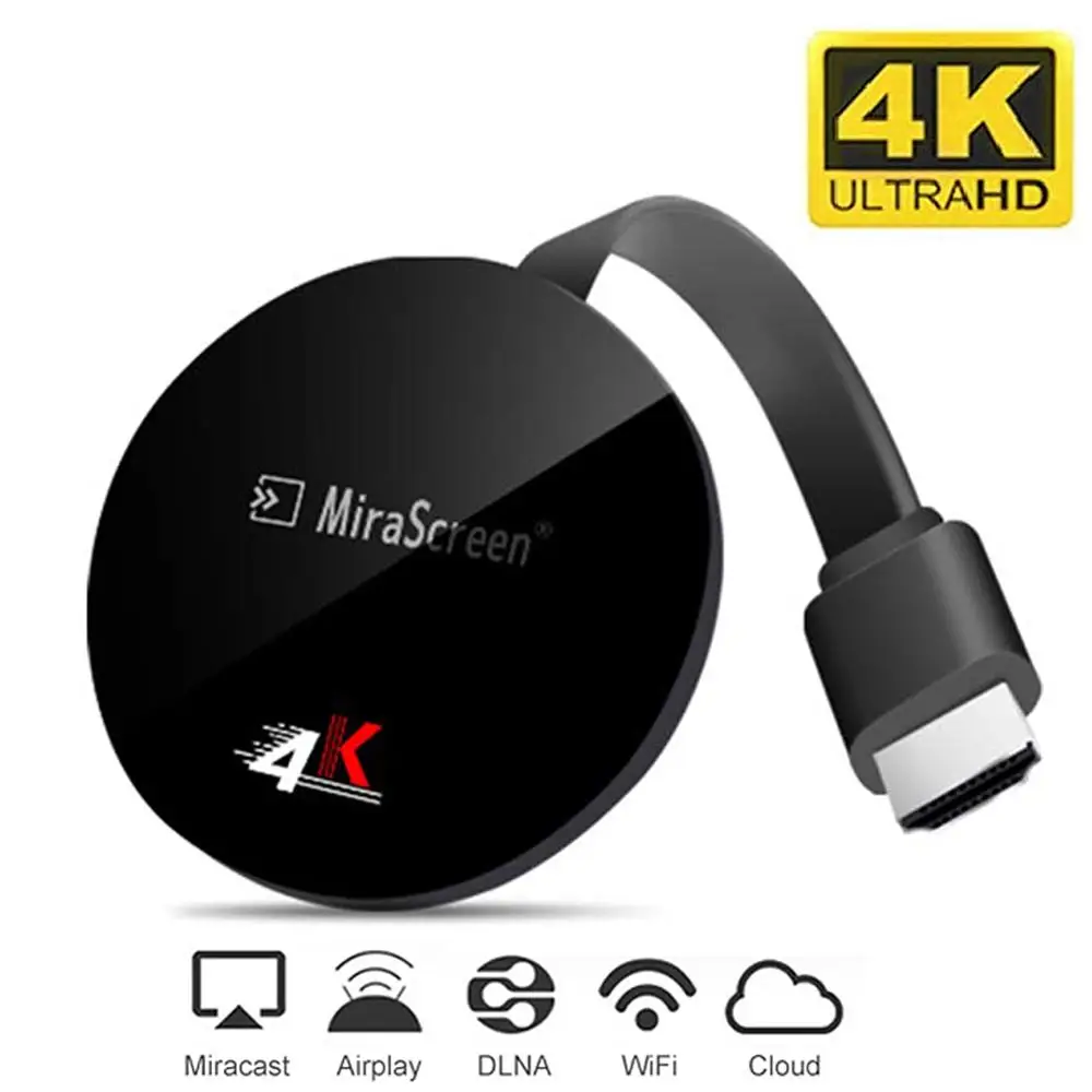 2 4/5G Mirascreen 4K ТВ палка Беспроводной Дисплей адаптер для Google Youtube дублирование Anycast