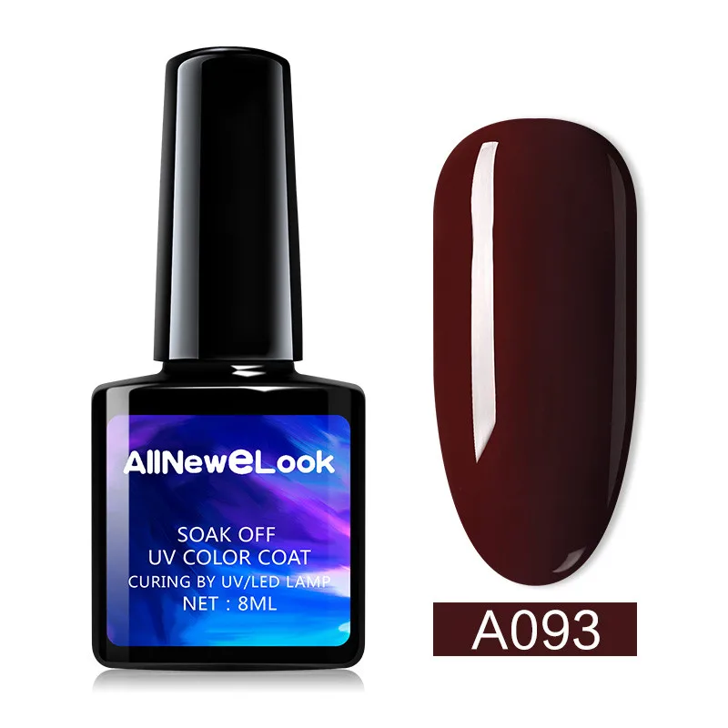 Allneweook гель УФ 8 мл полигель набор 120 цветов дешевый лак для ногтей отмачиваемый резиновый гель основа лак - Цвет: 093
