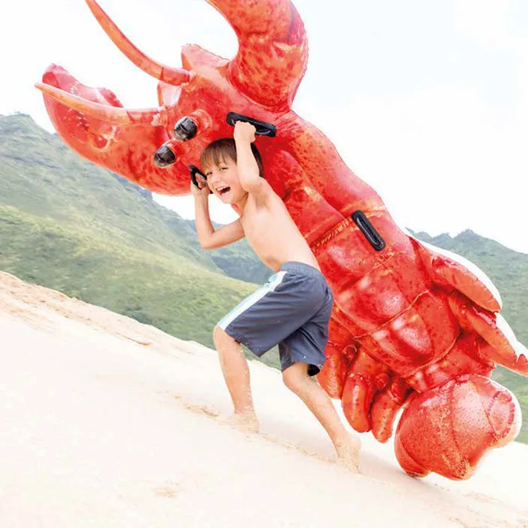 

Genuine Original INTEX Realistic Lobster Mount Inflatable Animal Riding Water Play with Water CHILDREN'S Toy 57533