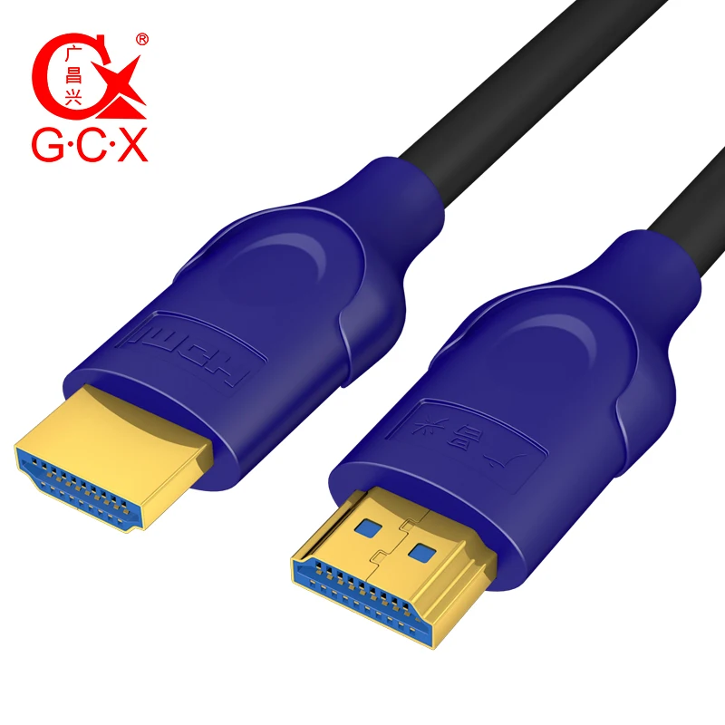 GCX Высокоскоростной HDMI 2,0 кабель с Ethernet 4K 60HZ для сплиттера расширитель адаптер PS4 Xiaomi tv Box 0,5 м 1 м 1,5 м 3 м 5 м 10 м 15 м - Цвет: BLUE