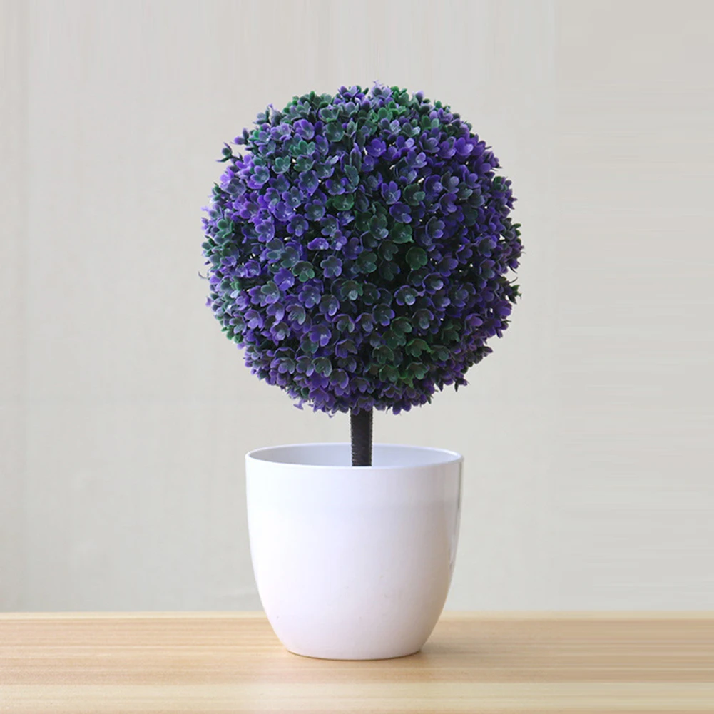 Искусственные цветы мини искусственный; в горшке суккуленты, бонсай набор поддельная ваза для цветов декоративное цветочное украшение для домашнего балкона