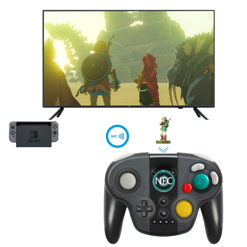 Аксессуары для Nintendo Switch геймпад джойстик турбо кнопка NFC контроллера Amiibo