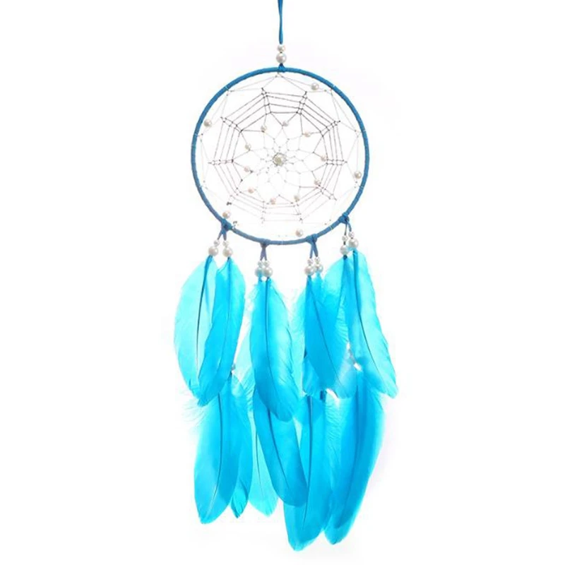 

Handmade Dream Catcher Net With Feathers Wall Hanging Dreamcatcher Craft Gift Christmas Decoration For Home 56Cm