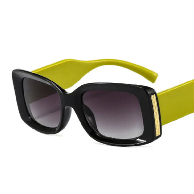 

Trendy Square Metal Sunglasses Women 2021 Luxury Brand Designer Retro Rectangle Sun Glasses Men New Gray Beach Shades Unisex