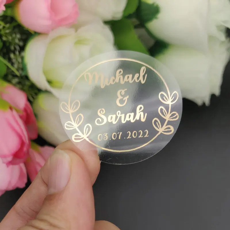 Custom Stickers Personalized Custom Hennaday Baptism Communion Circoncision Wedding Engagement Anniversary Party Favors Label Stickers 50 Pieces