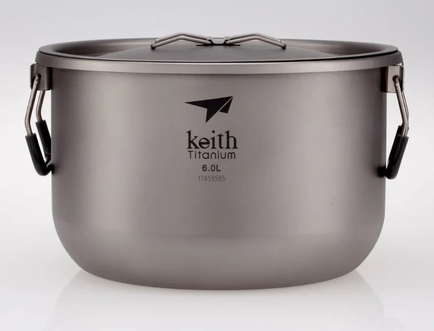 silver grey Keith titanium Ti8301 кастрюля 6,0 л - Цвет: silver grey