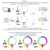 33 см 13 дюймов RGB Ring Light С Штативом LED Ring Lamp Flash Video Photography Lights Ringlight Для TikTok Youtube Streaming Live