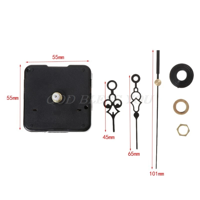 77 DIY кварцевые часы с механическим ходом руки ремонт стены инструмент части тихий набор - Цвет: 77