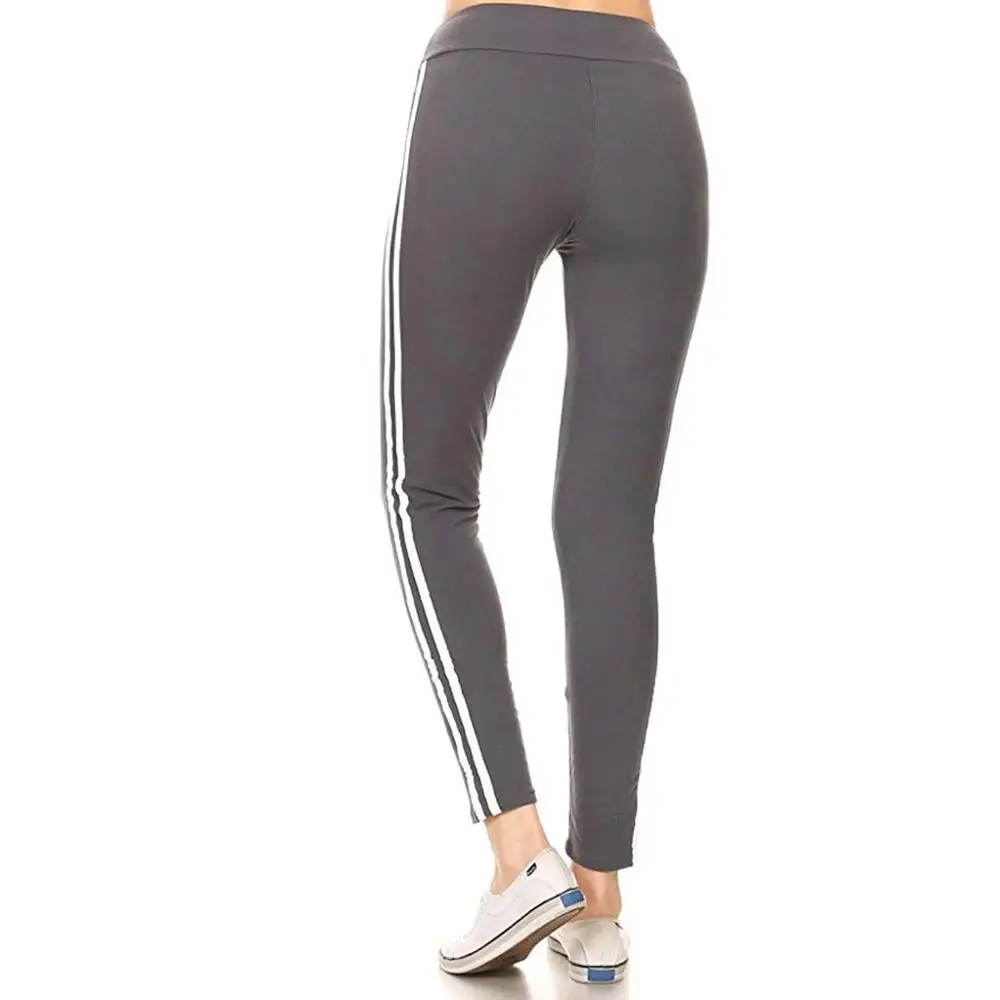 Пикантные Леггинсы для йоги Slim Fit Высокая Талия пуш-ап из лайкры 7 цветное, Двуслойное полоса контрастного Цвет Фитнес Для женщин Спортивные штаны f3
