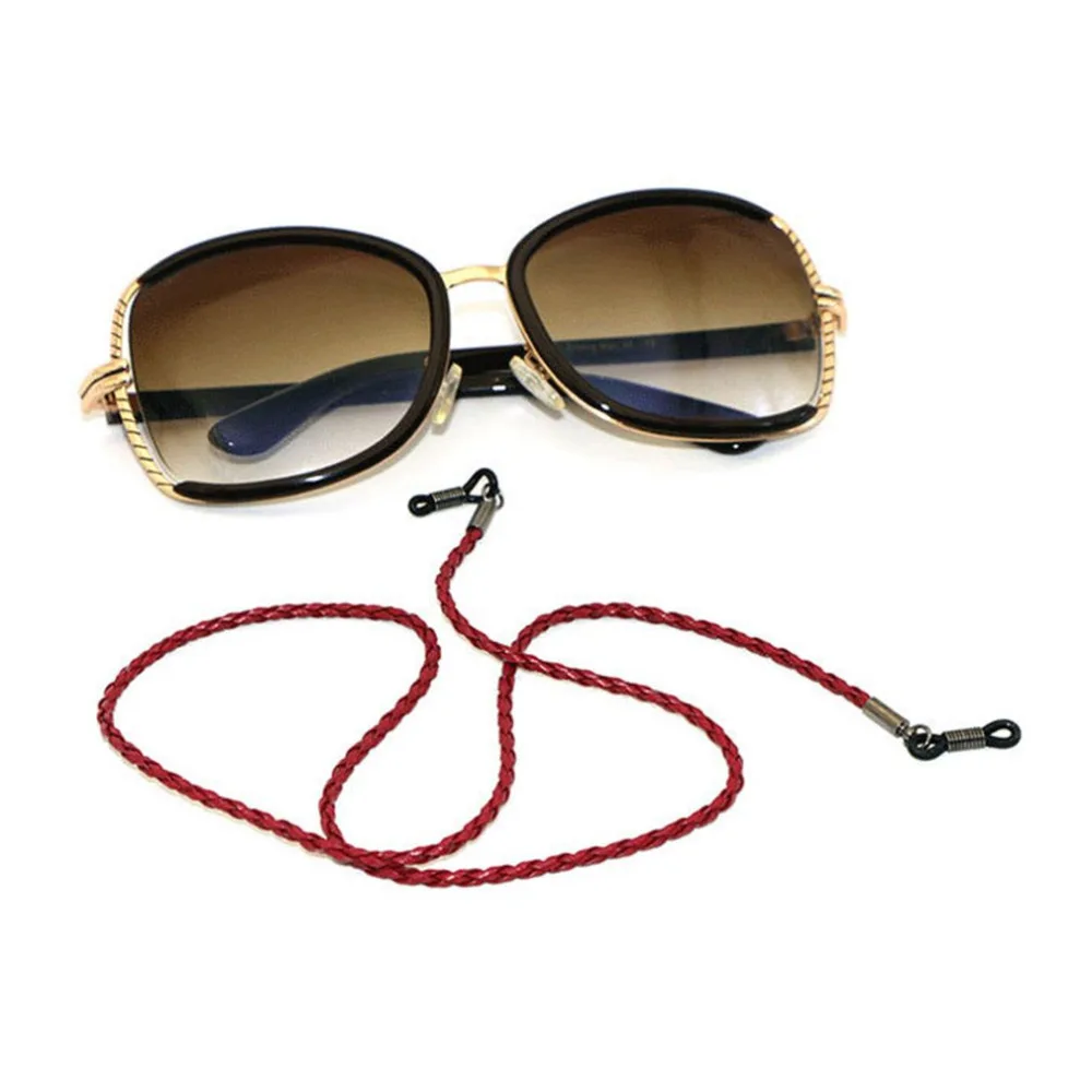 Angusshop Fashion Leather String Rope Adjustable End Glasses Neck Strap Exquisite Eyeglass Cord Universal Eyeglass Accessories