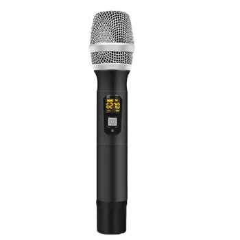 

UHF 25 Channel Handheld Wireless microphone with Mini Receiver 1/4 inch Output for Stage/Karaoke/Church/Party/Business Meeting (