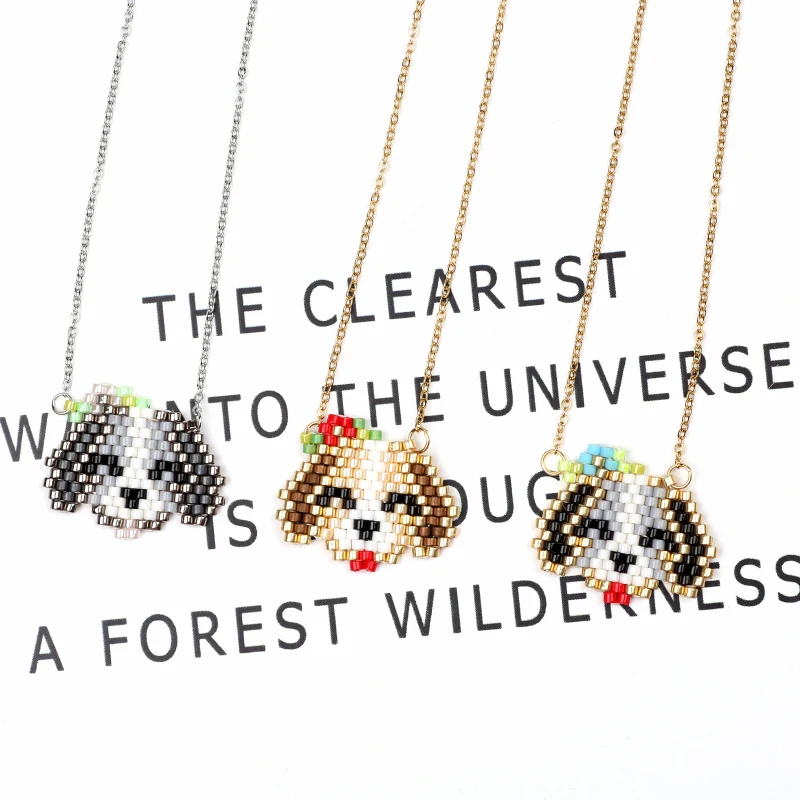 

FAIRYWOO cute puppy lovely Necklace