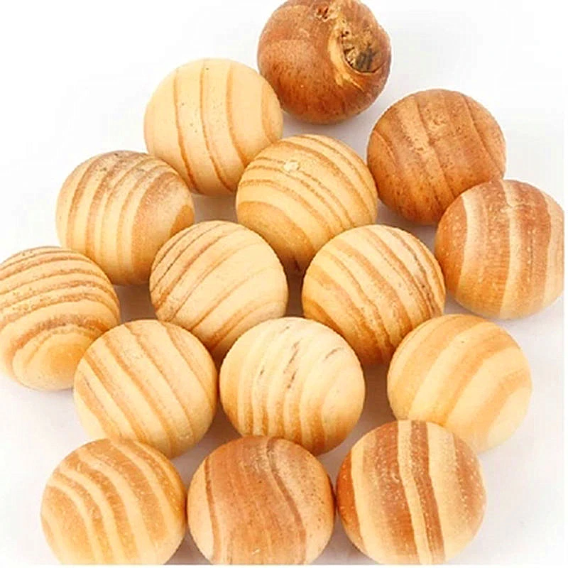 Репеллентные шарики моли из натурального кедра деревянные бусины ящик для