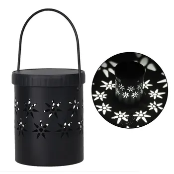 

Waterproof Projection Lamp Iron Solar Lamp Creative Hollow Portable Lamp Night Light Home Decoration Lighting Appliances