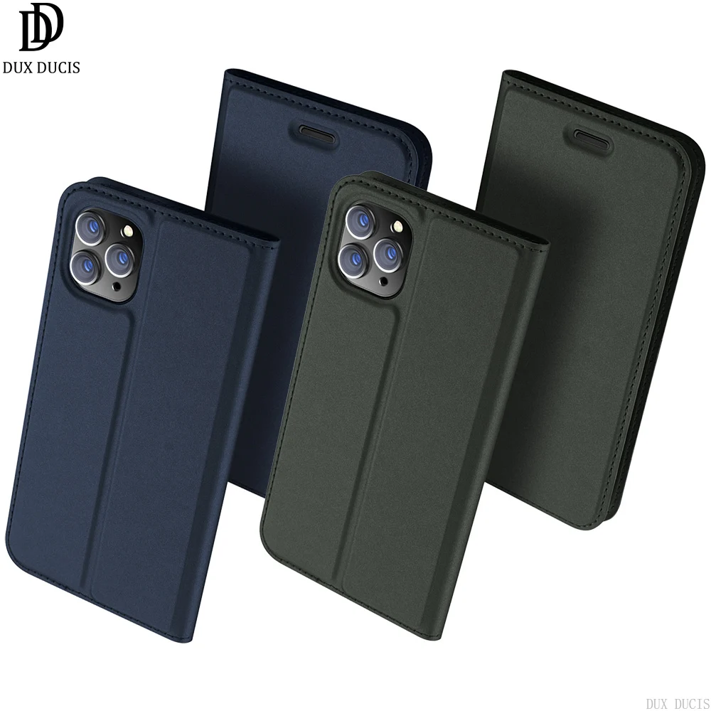 

Dux Ducis Flip Wallet Case For Apple iPhone 11 Pro Max Credit Card Slot Holder Cover Shock-proof Bumper Stand Case