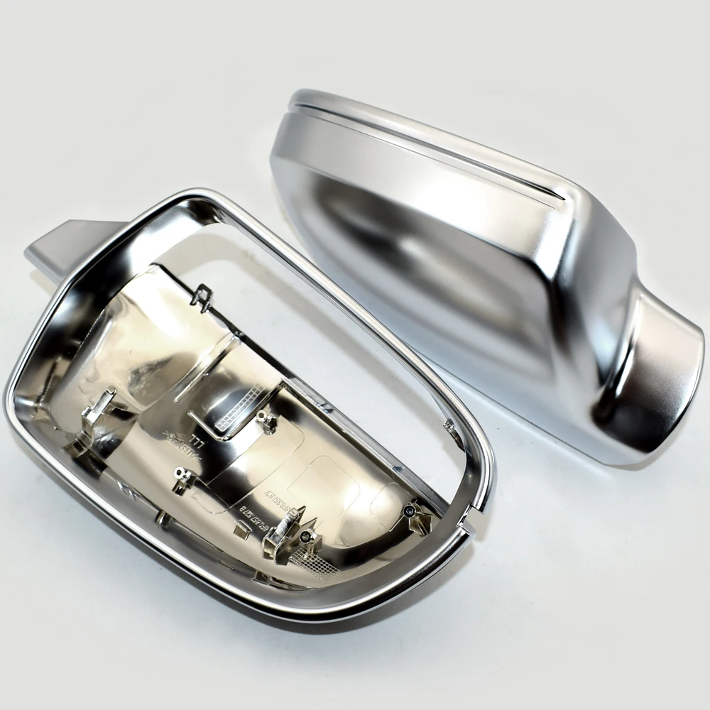 Matte Chrome Rearview Mirror Shells Cover