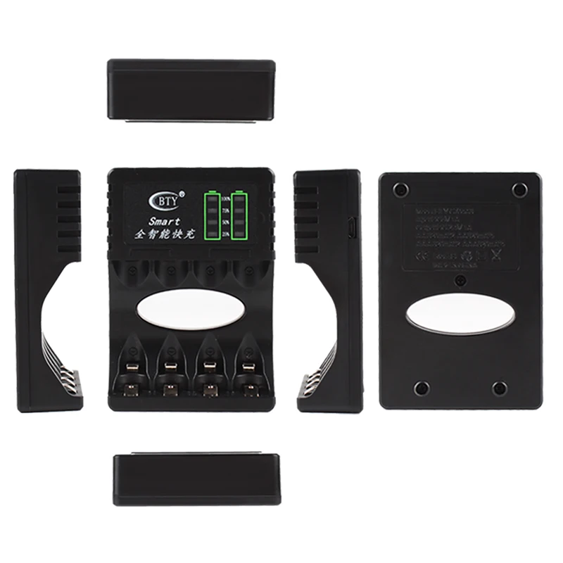 Intelligente Schnelle Led Ladegerät 4-Slots für AA AAA Ni-Mh Ni-Cd akku Kurzschluss Schutz mit led-anzeige – Detail 4