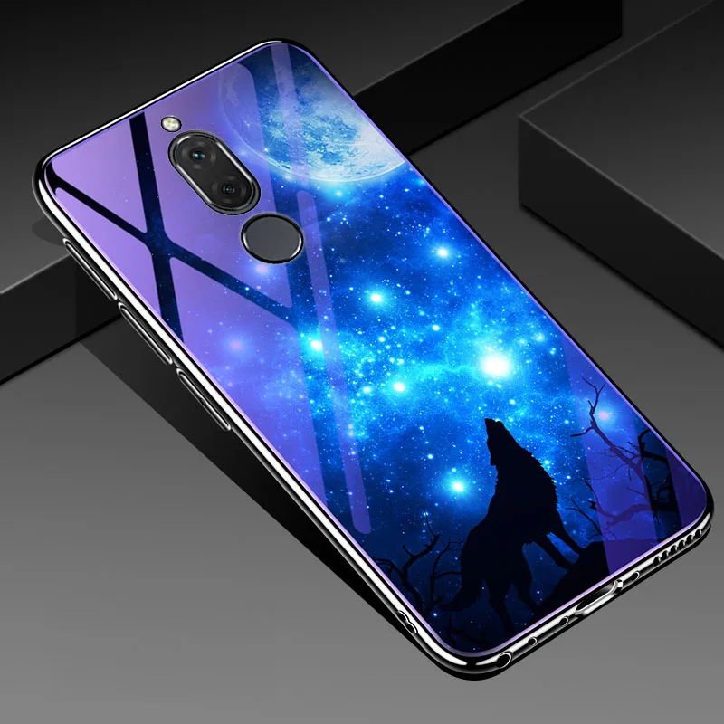 YSW чехол из закаленного стекла для Huawei Mate 10 Lite покрытие синего света роскошный с