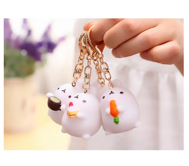 Special Offer South Korea Cute Potato Rabbit Car Decoration Rabbit Keychain Couples Bag Small Pendant Cartoon Hanging Decoration