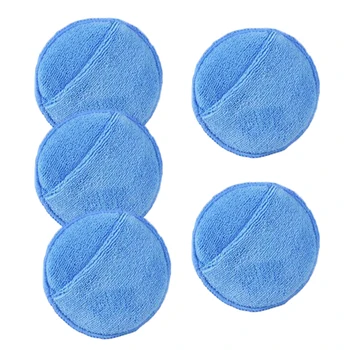 

5pcs Micro Fiber Polishing Sponge Car Household Cleaning Foam Applicator Pads Mats Polisher Sponges Pad