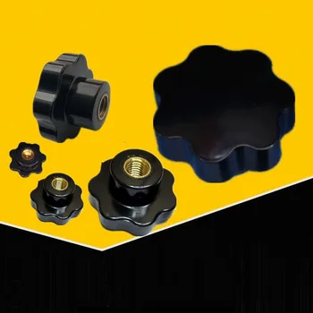 

2/5Pcs M4 M5 M6 M8 M10 CNC 3D Printer Plum Bakelite Hand Tighten Nuts Handle Star Mechanical Black Thumb Nut