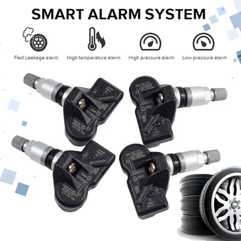 

4Pcs For Volkswagen CC Tiguan 2011-2016 Tire Pressure Monitoring System TPMS 433Mhz Sensor 3AA907275 3AA907275D 3AA907275F