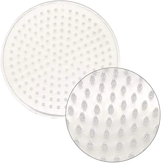 Yant Jouet 50pcs 5mm Hama Beads Pegboard Transparent Template Board  Circular Square tool DIY Figure Material