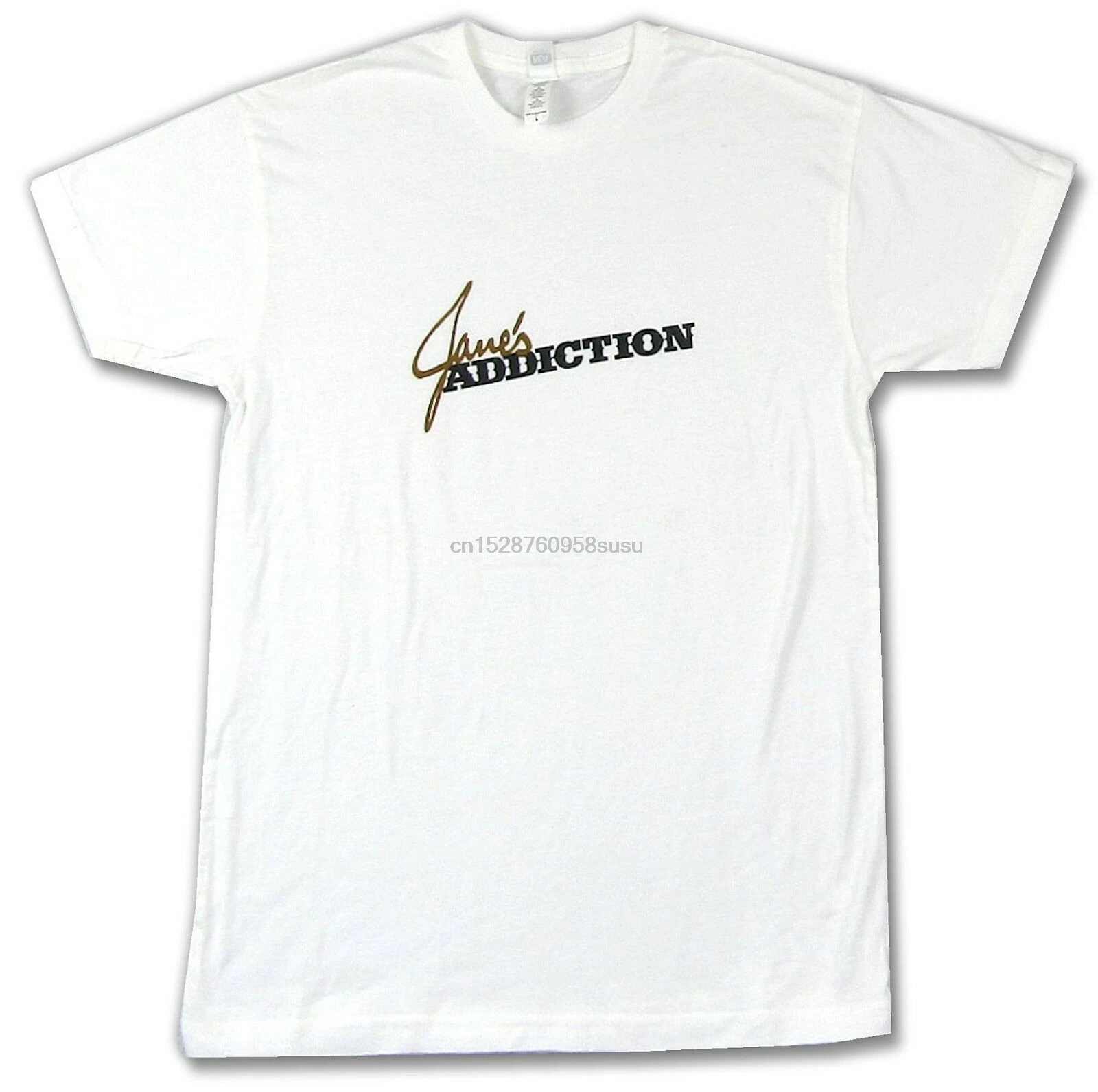 JaneS Addiction классический логотип белая футболка новый официальный Мягкая Группа Merch