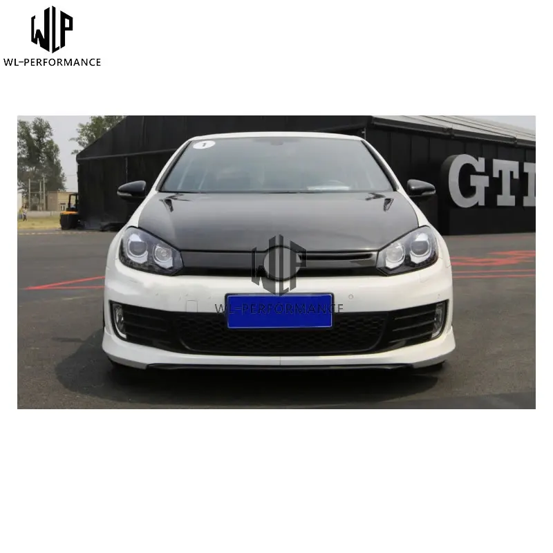MK6 GTI автомобильный комплект кузова из углеродного волокна передний бампер для губ автомобильный комплект для Volkswagen golf 6 golf 6 GTI 13-up Автомобильный Стайлинг использование