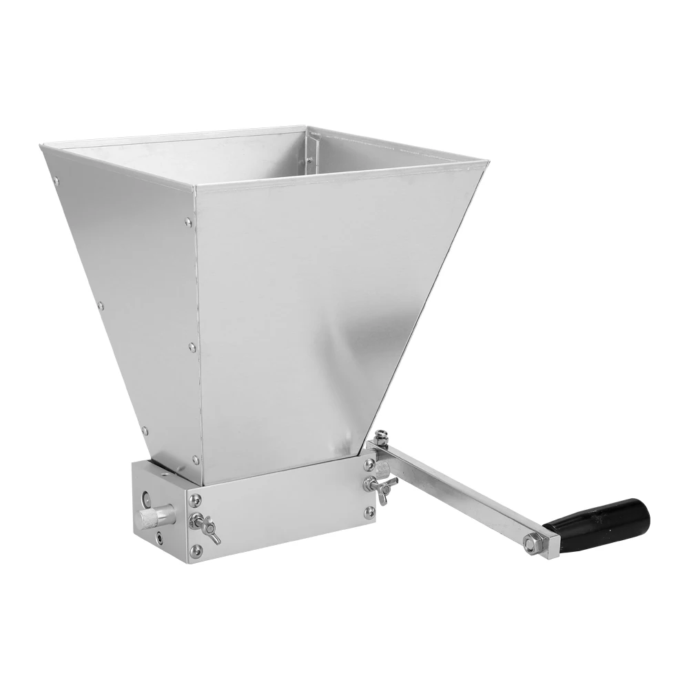 latest stainless steel 2-roll barley malt mill grain grinder self-brewed home brew beer equipment