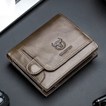 

men Wallet Genuine Leather Men's Purse Design male Wallets With Zipper Coin Pocket Card Holder Luxury Wallet