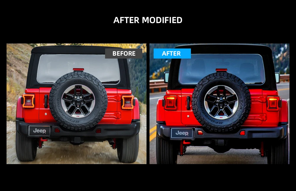 VLAND автомобильный Стайлинг задний фонарь для Wrangler задний фонарь с полным светодиодный+ указатель поворота с последовательным индикатором