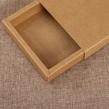 Printing печать коричневый крафт-картон ящик упаковочный раздвижной ящик для носков на заказ упаковочные решения- DH10097